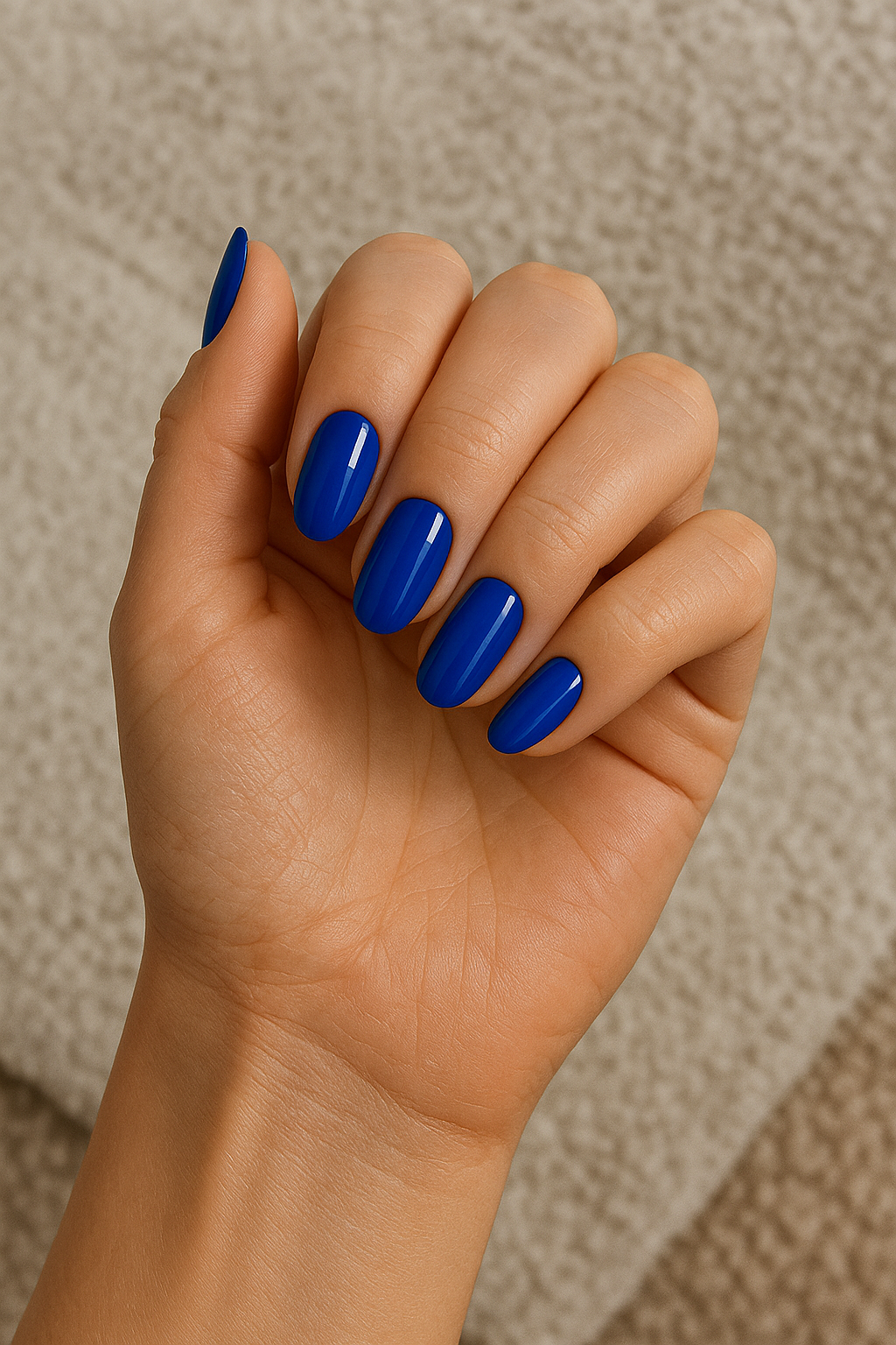 Cobolt Blue Semi Cured Gel Nail Wraps