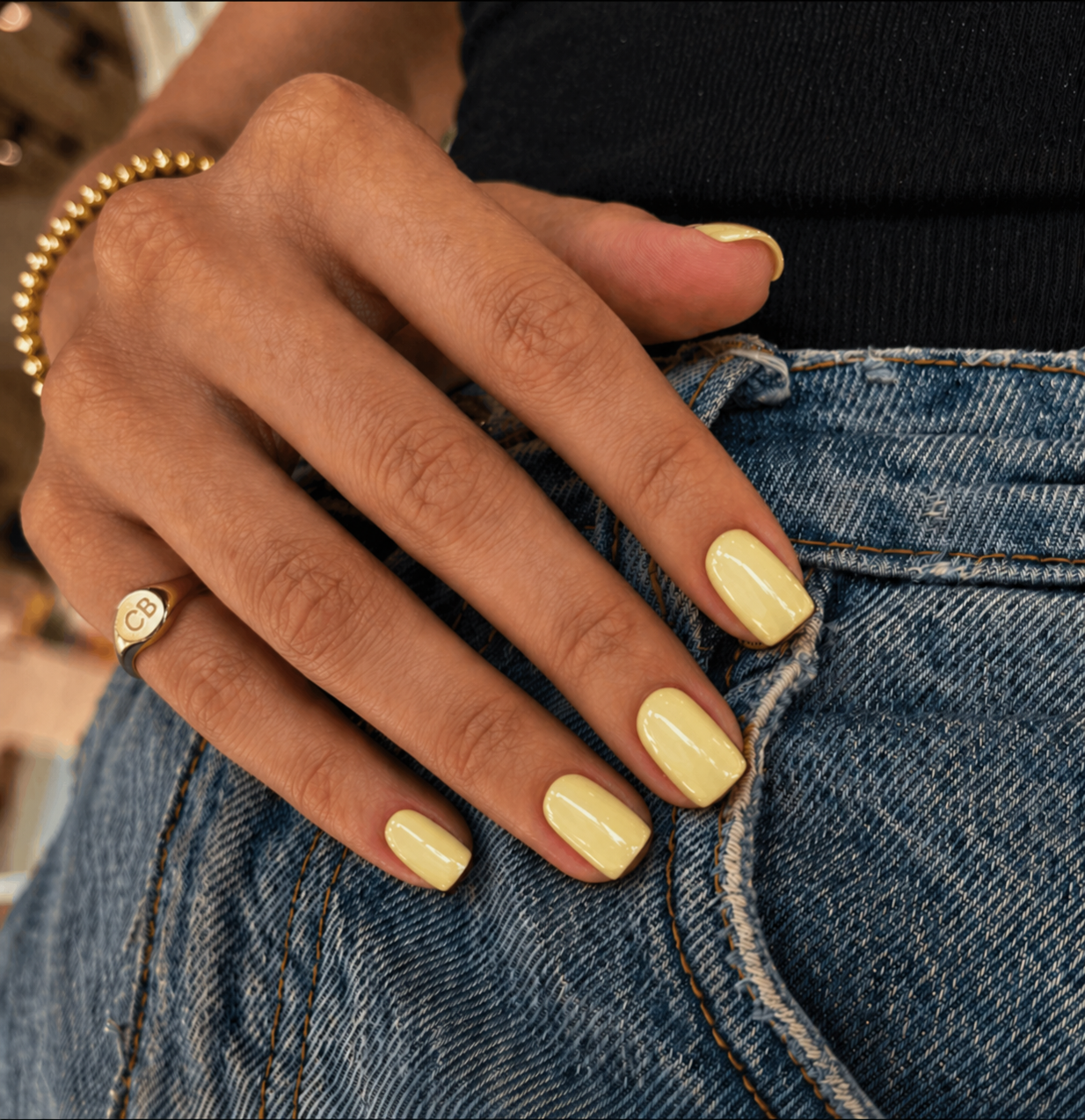 Butter Yellow | Semi Cured Gel Nail Wraps