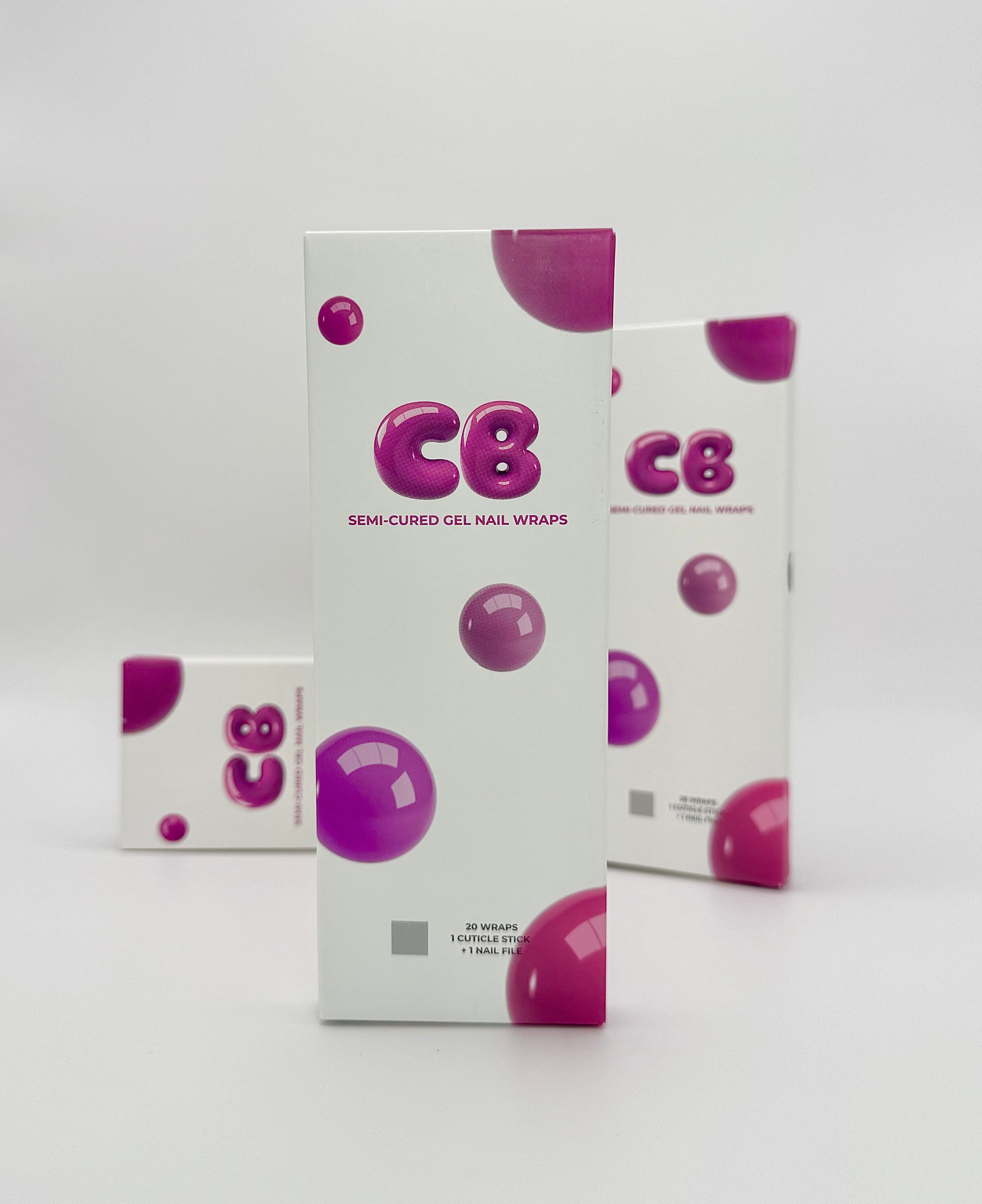 Black Semi Cured UV Gel Nail Wraps