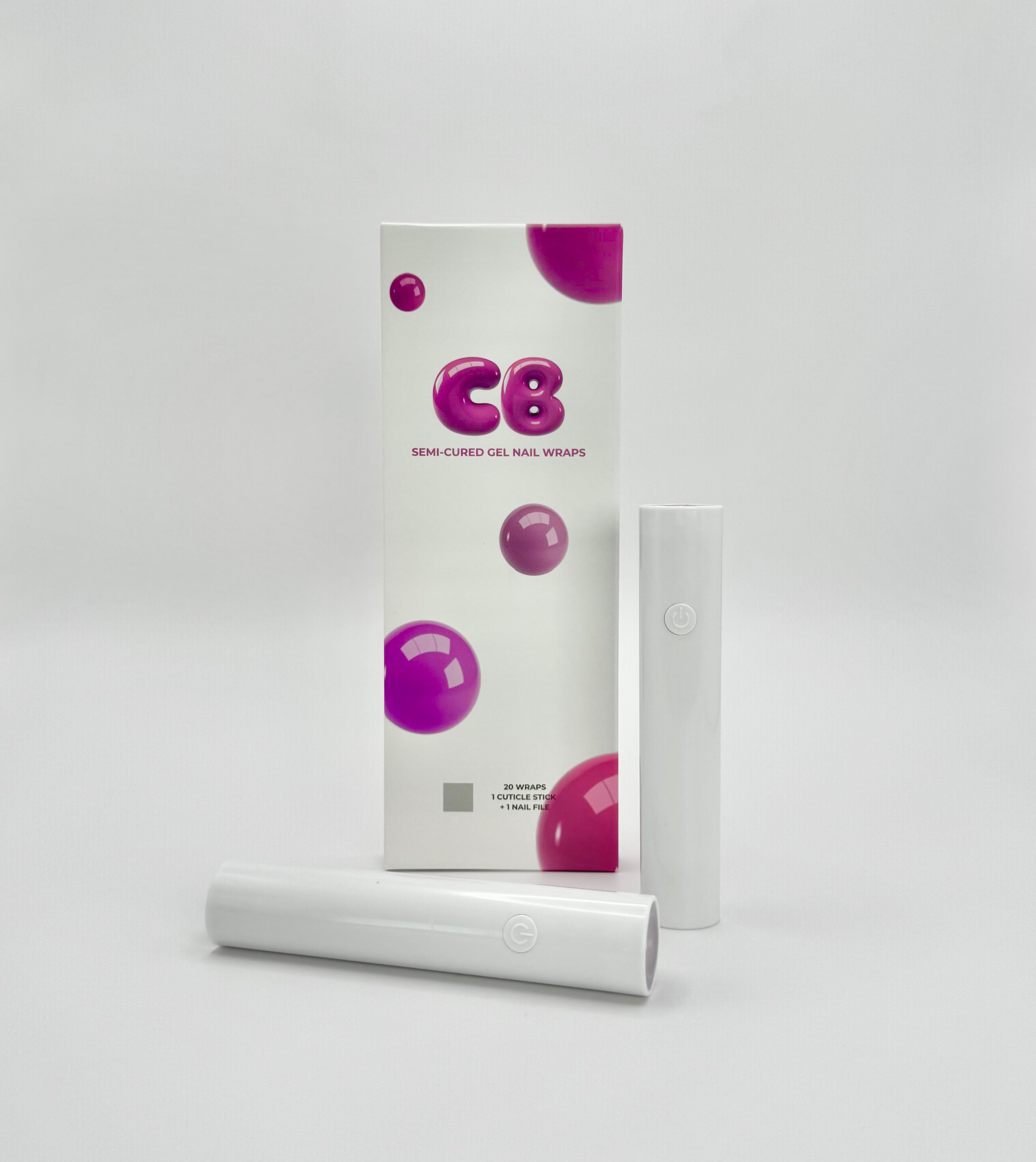 Black Semi Cured UV Gel Nail Wraps