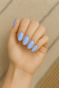 Light Blue Semi Cured UV Gel Nail Wraps