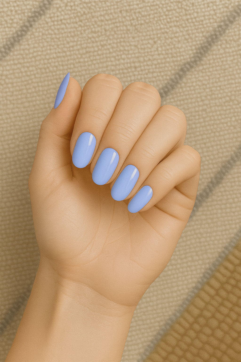 Light Blue Semi Cured UV Gel Nail Wraps