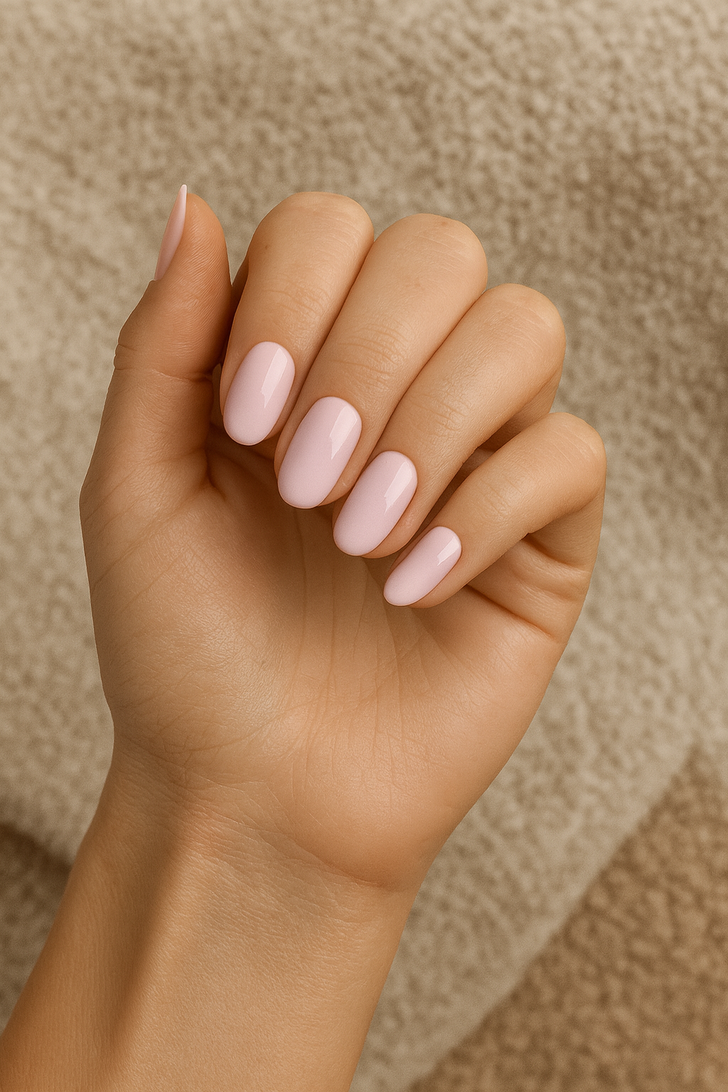 Light Pink Semi Cured UV Gel Nail Wraps