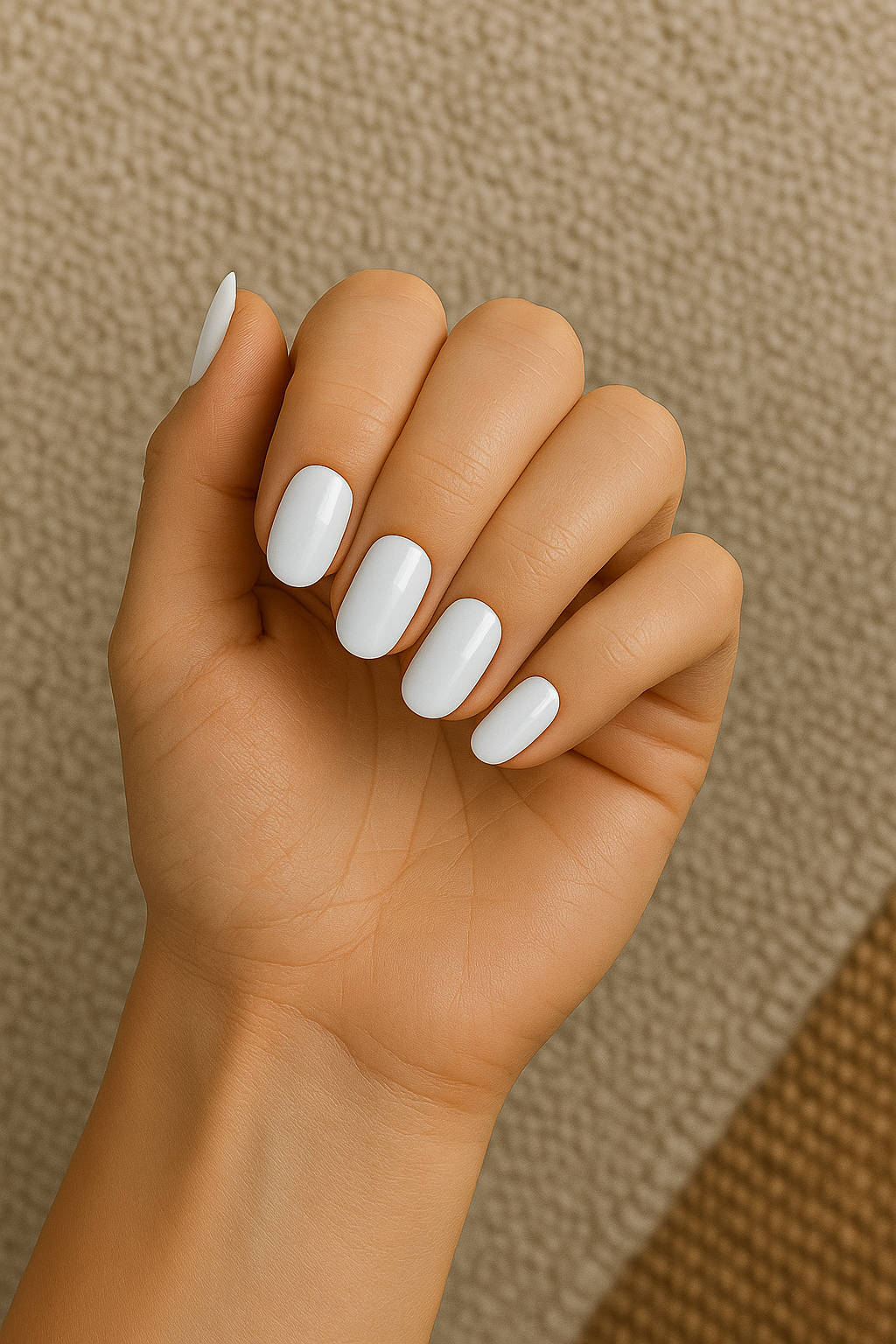 White Semi Cured UV Gel Nail Wraps