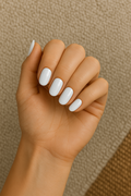 White Semi Cured UV Gel Nail Wraps