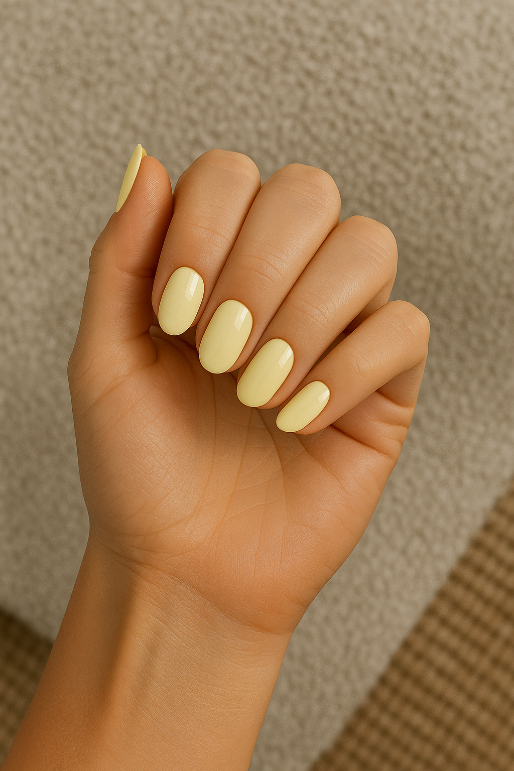 Butter Yellow | Semi Cured Gel Nail Wraps